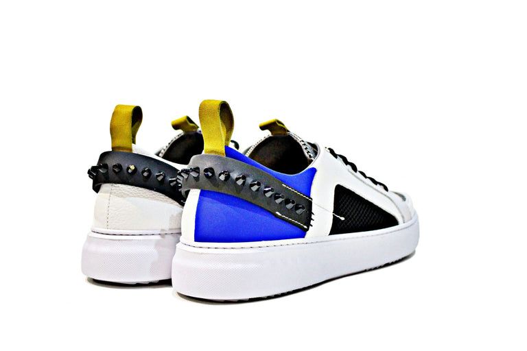 All leather, suede and fabric sneaker with EVA sole. Handmade in Portugal. “Walk with Pintta”