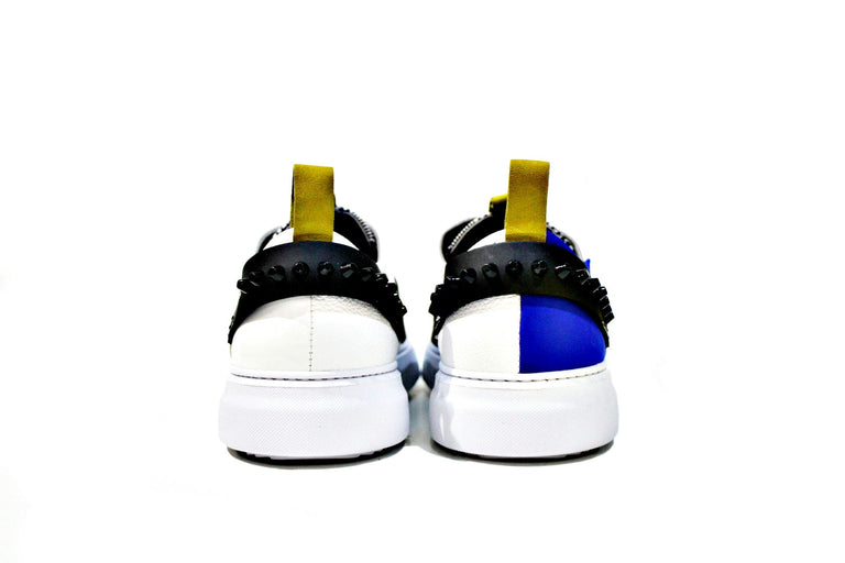 All leather, suede and fabric sneaker with EVA sole. Handmade in Portugal. “Walk with Pintta”