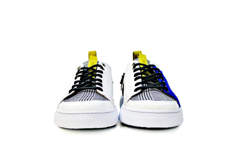 All leather, suede and fabric sneaker with EVA sole. Handmade in Portugal. “Walk with Pintta”