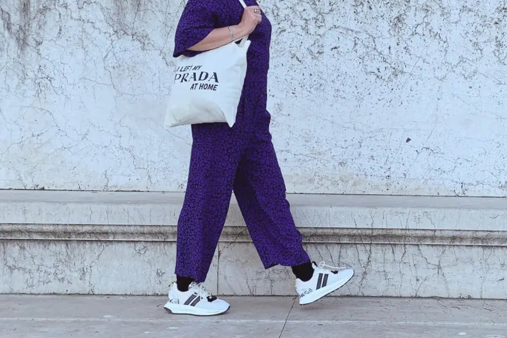 Navy shoes and handbags top to match